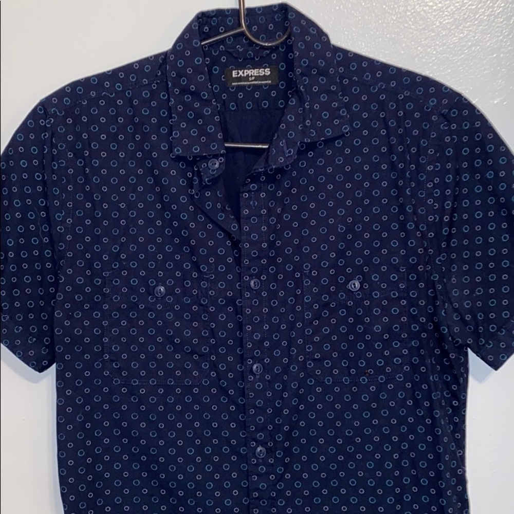 Express Men’s Casual Button Down Short Sleeve